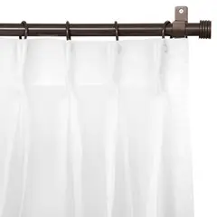 JUST HOME COLLECTION - Cortina Tela Italiana Blanco Ancho 251 cma300 cm Alto 241 cma260 cm
