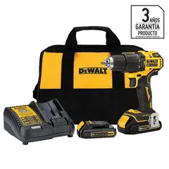 DEWALT - Taladro Inalámbrico Percutor 13 mm 20 V/2 Baterías/Bolso