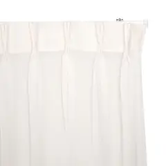 JUST HOME COLLECTION - Cortinas de Telas Modelo Velo Gaza Color Crudo Con Instalación Y Riel Incluido Con Medidas en Ancho Entre 75 CMS A 240