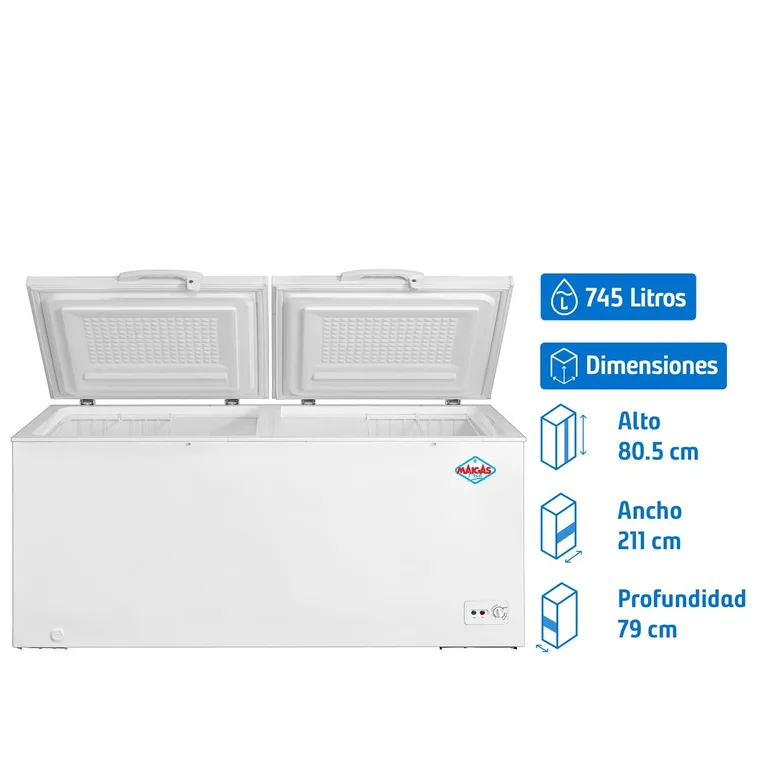 Congelador Horizontal 745 Litros Blanco Dual BD-745