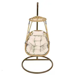 EL BARCO - Silla Colgante rattan nipona 70x65x60 cm caramelo