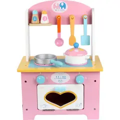 KIDSCOOL - Cocina infantil con accesorios Love rosada