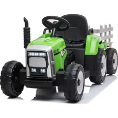 KIDSCOOL - Tractor a batería 12V con remolque