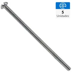 FIXSER - Perno cocina combinado 1/8"x2 1/2" 5 unidades
