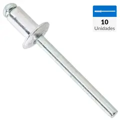 FIXSER - Remache pop 4,8x8 mm 10 unidades