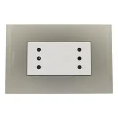 BTICINO - Toma duplex 10a blanca pl3p perla nóbile
