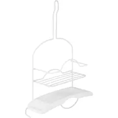 MAGLA - Organizador de ducha con jabonera plástico blanco