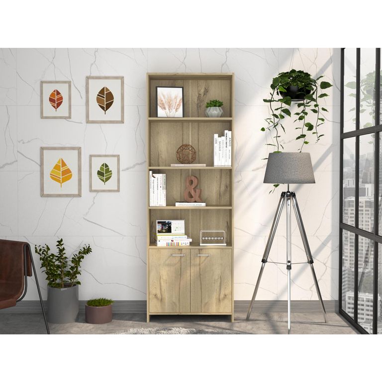 Librero Lisa MDF 4 Nivel(es) 63x180x26 cm