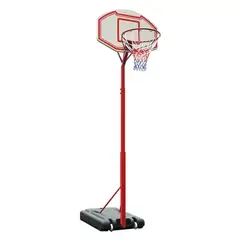 TALBOT - Pedestal Basquetbol Escolar acero rojo