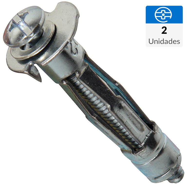 Anclaje para pared hueca 1/8" 2 unidades