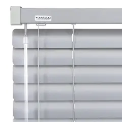 FLEXALUM - Persiana Aluminio Plata Ancho 30a50cm Alto 191a200cm