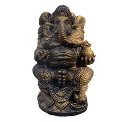 SAT NAM INSPIRES - Figura Ganesh 60x34x30 cm Dorado