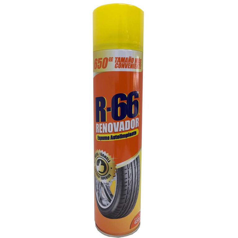 Renovador de Neumáticos R-66 650 ml Protección y Brillo Duradero
