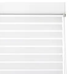 FLEXALUM - Cortina Enrollable Nantucket Traslúcida Blanco Instalada Ancho entre 241 cm a 260 cm Alto 161 cm a 180 cm