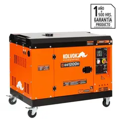 KOLVOK - Generador Eléctrico a Diesel Partida Eléctrica 12000 W 25 l