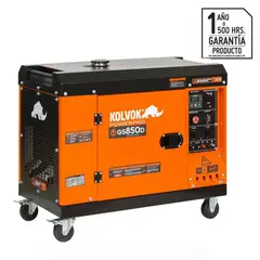KOLVOK - Generador a Diesel Partida Eléctrica 6500 W 14.5 l