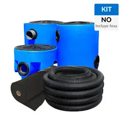 AMERPLAST - Kit Completo para Fosa Séptica 2400 L