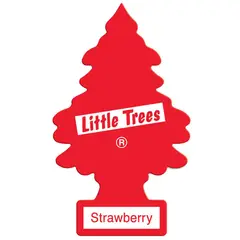 LITTLE TREES - Aromatizante Frutilla Larga Duración para Auto Rojo