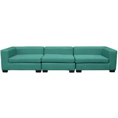 SOFAS HOME - Seccional Hendaya 3 Cuerpos Chenille 220x65x85 cm