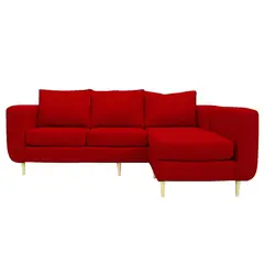 SOFAS HOME - Seccional Amberes 3 Cuerpos Chenille 230x90x85 cm