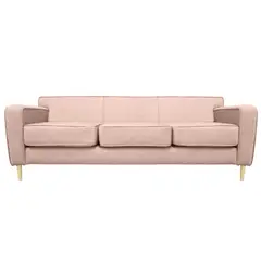 SOFAS HOME - Sofá Adonia 3 Cuerpos Lino 200x85x90 cm