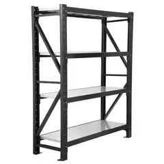 AUTORODEC - Estante Auto-P 4 Nivel(es) 150x180x50 cm Negro