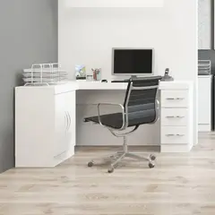 HOGA - Escritorio Tek 156x76x47 cm Blanco