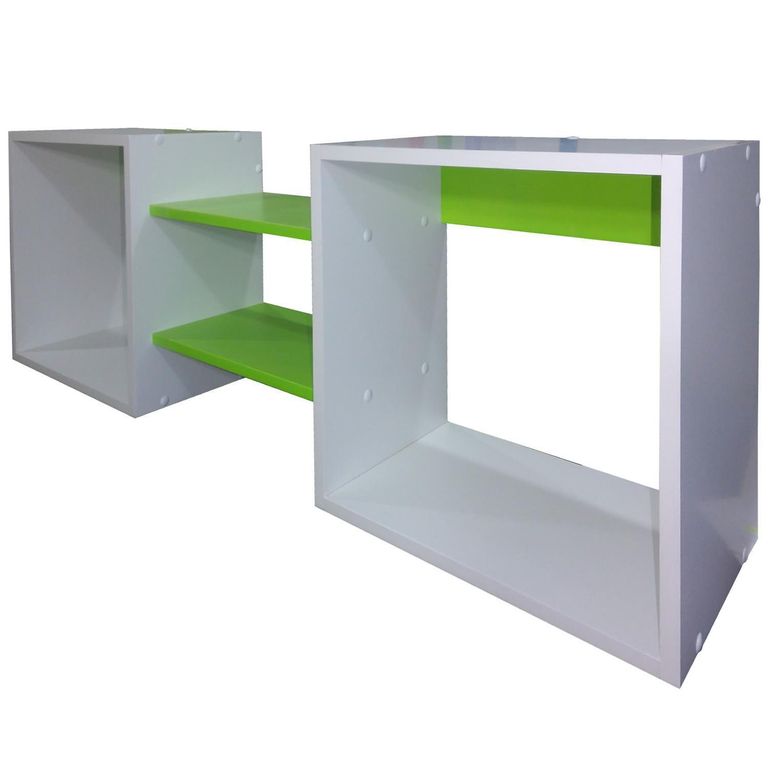 Repisa Cubo Melamina 4 Nivel(es) 120x40x25 cm Verde Pistacho