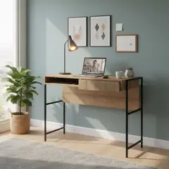 DECOCASA - Escritorio 76x46,5x93 cm MDF café