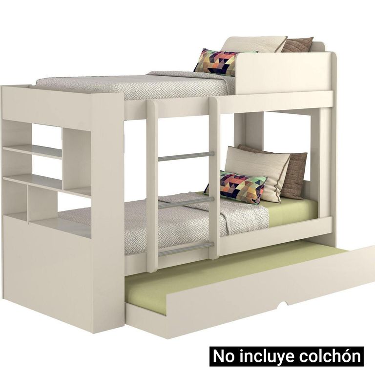 DECOCASA Camarote 1,5 plazas Blanco