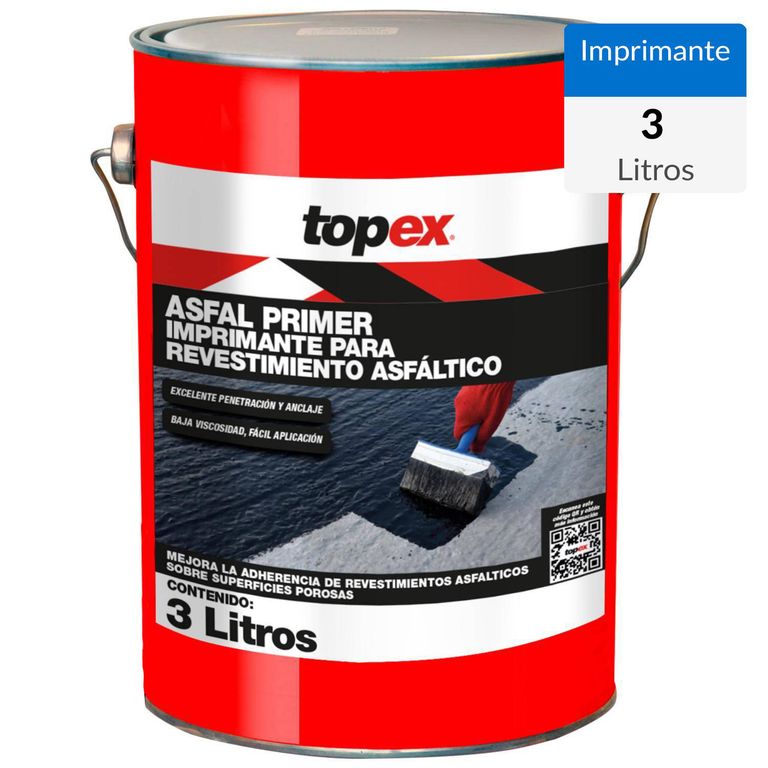 Imprimante Asfáltico 3 Litros Para Revestimiento Superficies Porosas