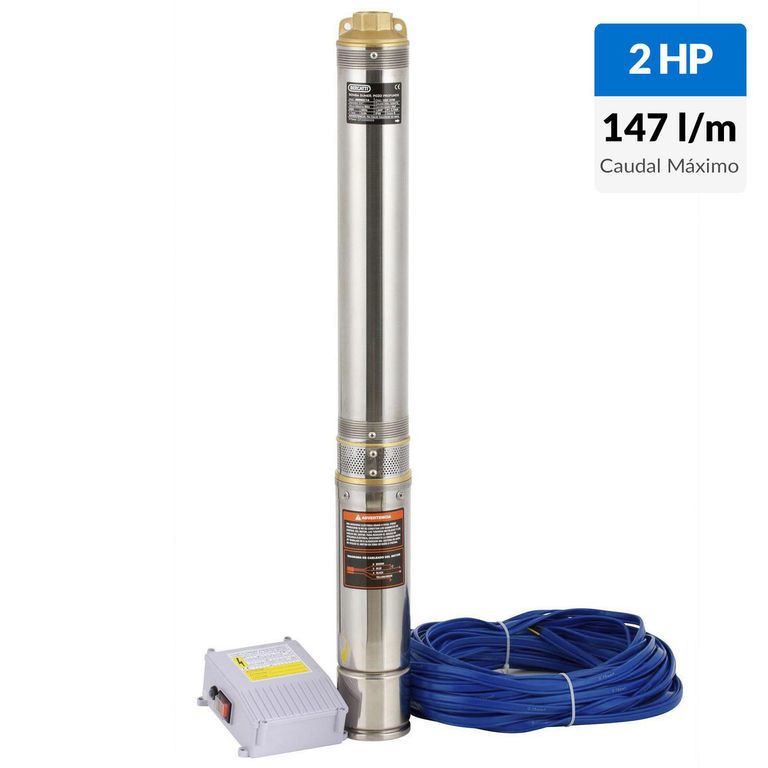 Bomba pozo profundo 4" 2 HP