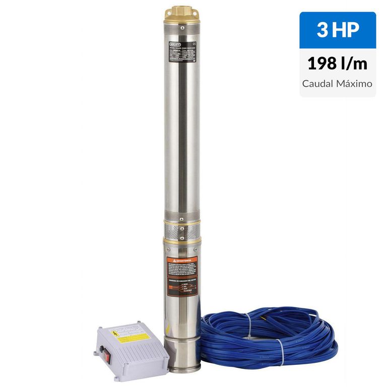 Bomba pozo profundo 4" 3 HP