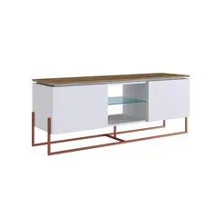 DECOCASA - Rack TV 60'' 180x50x40 cm blanco