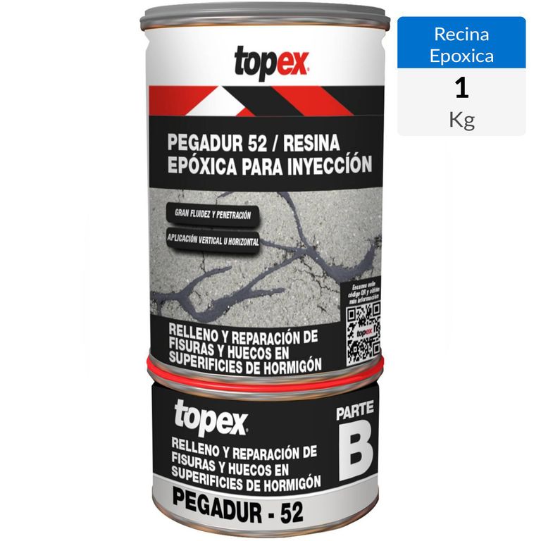 Juego Epóxica Inyección Pegadur 52 1 Kg