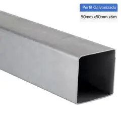 GALVAMASTER - Perfil Cuadrado Acero Galvanizado 50x50x2 mm 6 m