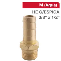 GRIFESA - Cachimba Bronce HE C/ESPIGA 3/8" x 1/2" 1u