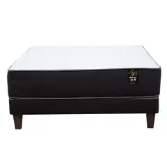 MANTAHUE - Cama 2 plazas Europea PREMIUM Negro