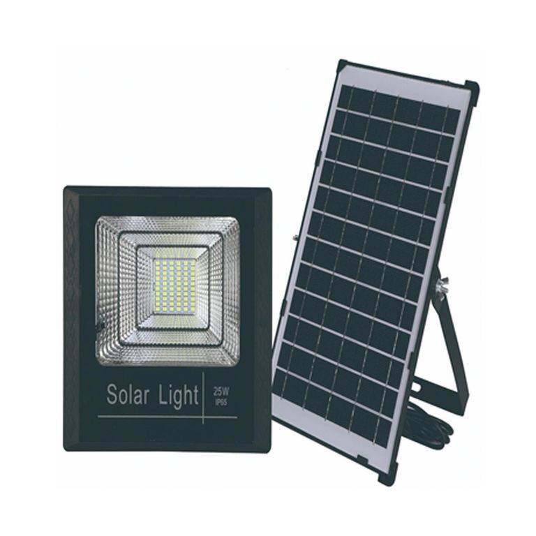HB LEDS - Reflector Solar Led + Panel Solar 25 W IP 65 2200 lm Luz Fría ...