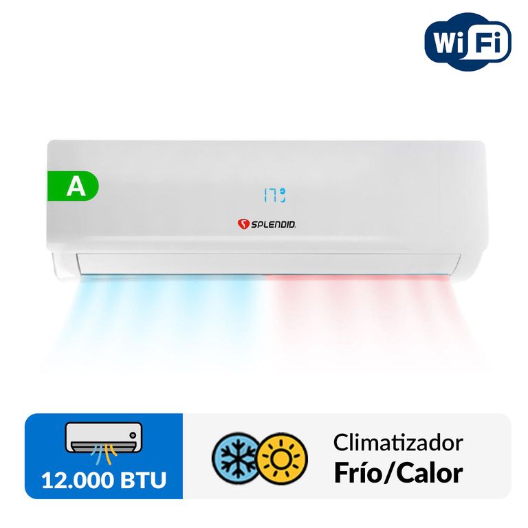 Aire acondicionado split inverter 12000 BTU Frío/calor WIFI