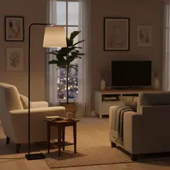 DISEÑO 3 - Lámpara de Pie Ele Mix Cobre Naranjo 30x160 cm