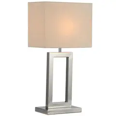 DISEÑO 3 - Lámpara de sobremesa acero 1 luz E27 40W