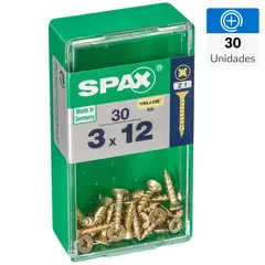 SPAX AMERICAN SCREW - Tornillo Tirafondo Madera Aglomerada 12 mm 3 mm 30 unidad(es)