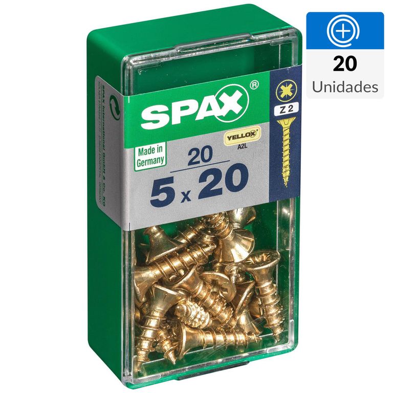 SPAX - Tornillo Cincado Claro, 4,5 X 50 Mm, 500 Unidades