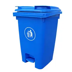 SIGNET CLASSICS - Basurero Contenedor 60 L Con Ruedas Azul