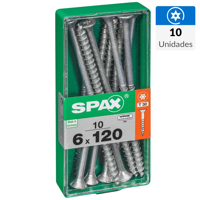 SPAX AMERICAN SCREW - Tornillo Spax Tirafondo Cabeza Plana Madera ...