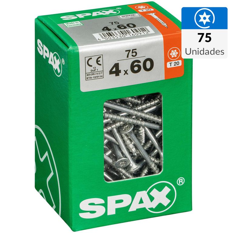 SPAX AMERICAN SCREW - Tornillo Spax Tirafondo Cabeza Plana Madera ...