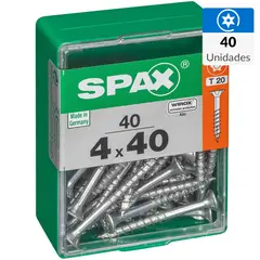 SPAX AMERICAN SCREW - Tornillo Tirafondo Madera Aglomerada 40 mm 4 mm 40 unidad(es)