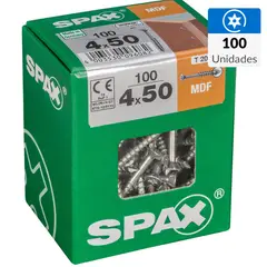 SPAX AMERICAN SCREW - Tornillo Tirafondo Madera Aglomerada 50 mm 4 mm 100 unidad(es)