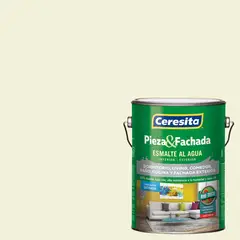 CERESITA - Esmalte al Agua Pieza y Fachada 1 galón(es) Satinado Blanco Angel Cloud